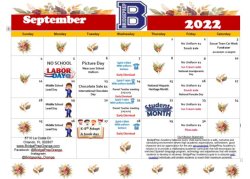 BPA of Orange 2022-2023 September Calendar